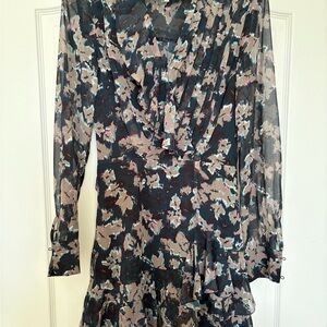 Reiss Multicolor Long Sleeve Dress